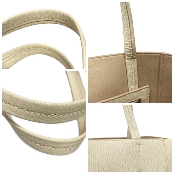 CELINE Cabas Phantom Cream Leather - Tote Bag 700-052625 - Picture 7 of 14
